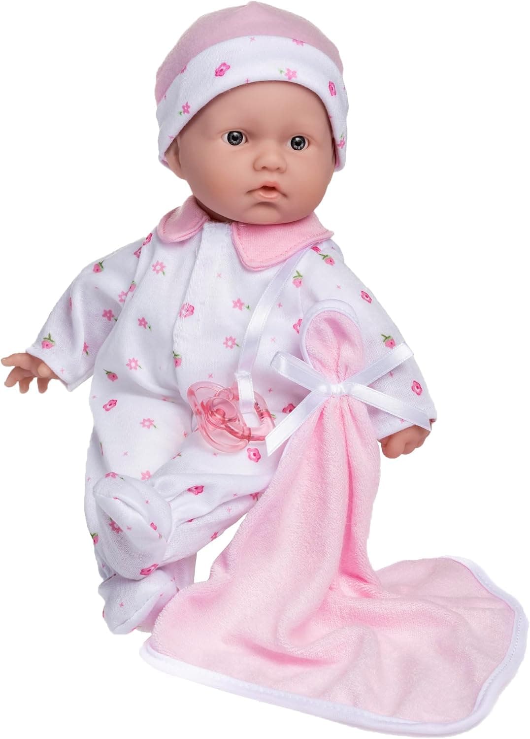 JC Toys La Baby Caucasian Baby Doll Set – 11 Inch Soft Baby Doll | Washable |Removable Pink Outfit w/ Hat & Blanket | For Children 12 Months + - image 1 of 1
