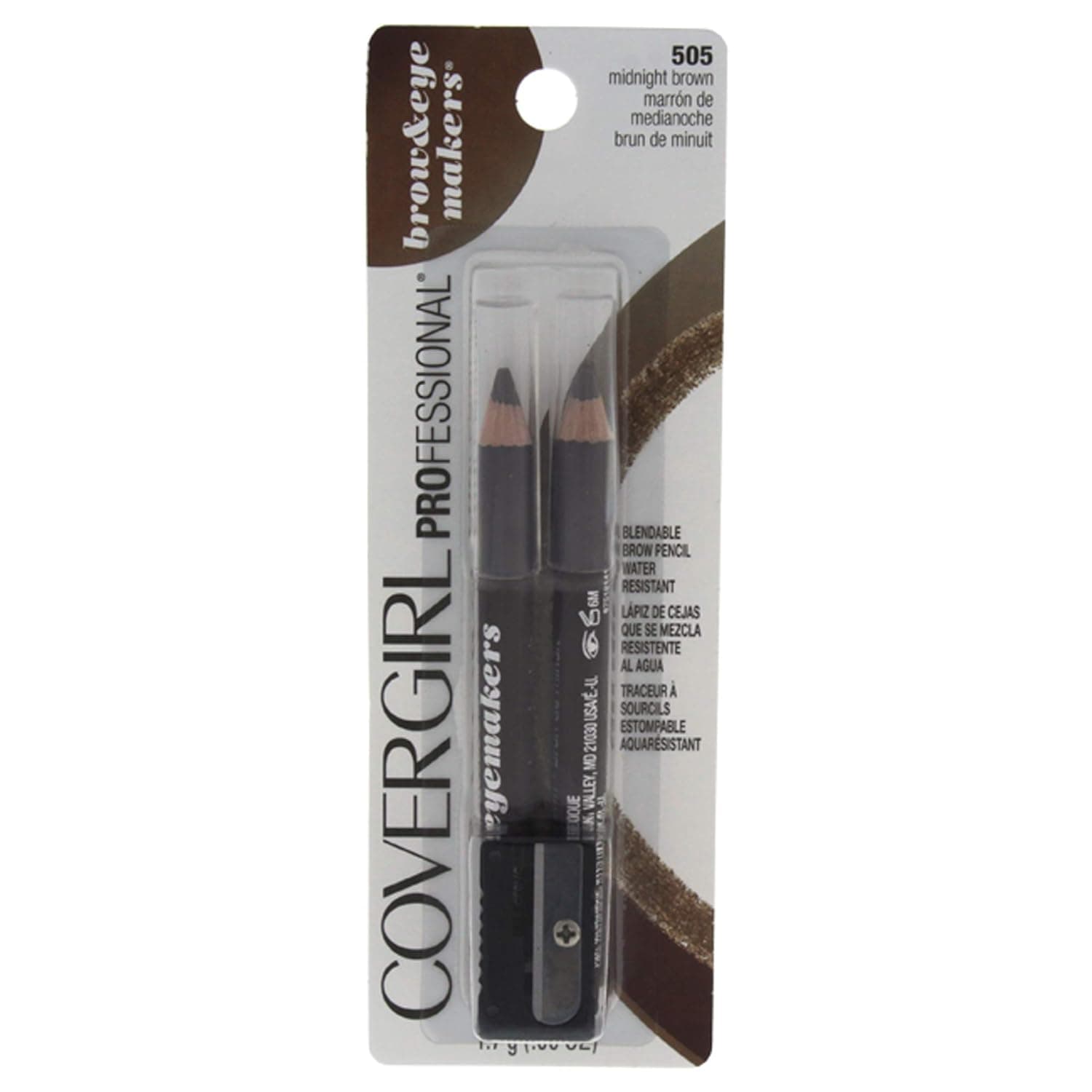 COVERGIRL - Easy Breezy Brow Fill + Define Brow Pencil, Sharpener Included, Long-Lasting, Deeply Pigmented, Blendable Formula, 100% Cruelty-Free - image 1 of 1