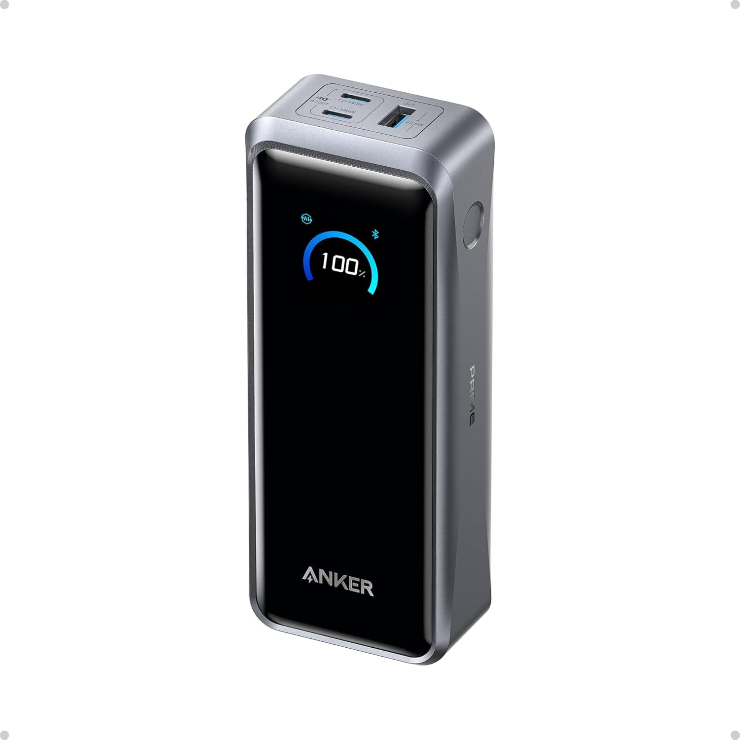 Anker Prime Power Bank, 26,250mAh 3-Port Portable Charger with 300W Max Output, Two-Way Charging, TSA-Approved, App Control, for MacBook, iPhone 17/16 Series, and More (Base Not Included) - image 1 of 1