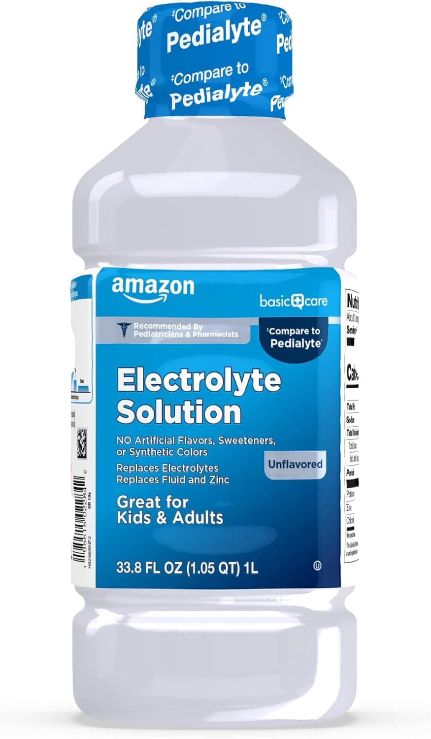 Amazon Basic Care Oral Electrolyte Solution, Unflavored, 33.8 fl oz (Pack of 1) - image 1 of 1