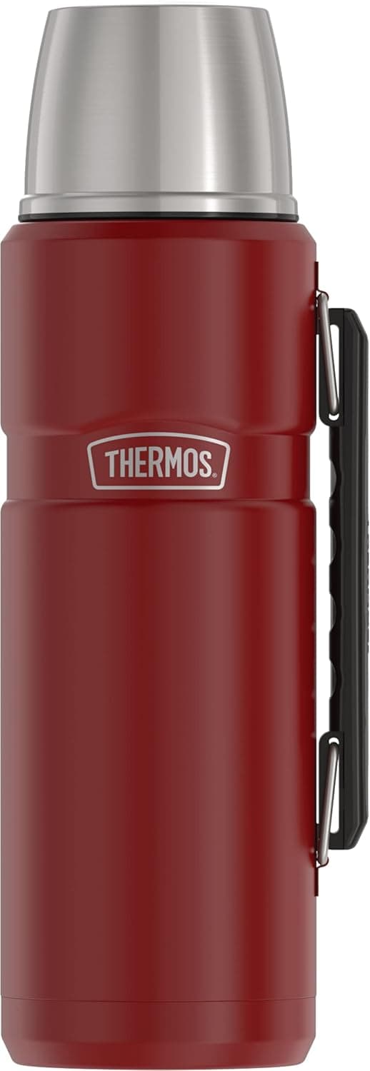 THERMOS Stainless King Vacuum-Insulated Beverage Bottle, 40 Ounce, Rustic Red - image 1 of 1