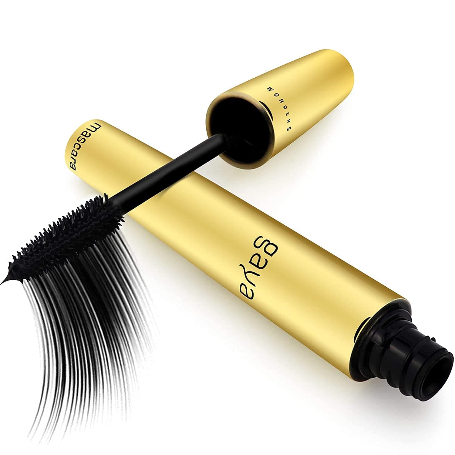 Vegan Black Mascara for Sensitive Eyes, Natural Hypoallergenic mascara, Buildable Lengthening and Volumizing for Natural Looking, Cruelty Free, Ophthalmologist Tested- By Gaya cosmetics - image 1 of 1