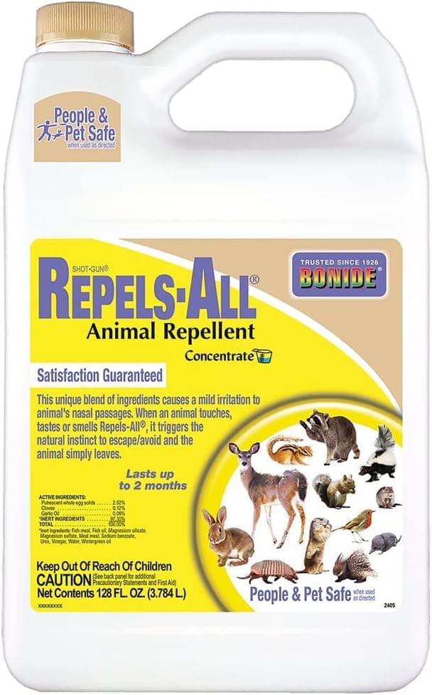 Bonide Repels-All Animal Repellent, 128 oz Concentrate for Outdoor Pest Control, Deter Deer from Garden, People & Pet Safe - image 1 of 1