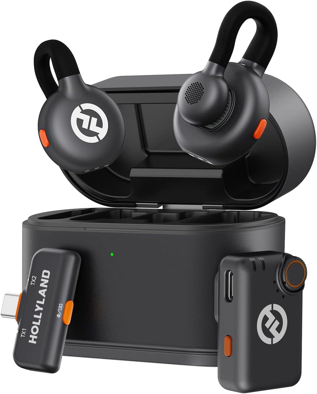 Hollyland Lark M2S Mini Combo (Camera RX+Type-C RX) Wireless Microphone for Camera/iPhone/Android/Laptop, 7g Lightweight, Titanium Clip, 300m Range, Content Creators, Online-Teaching, Streaming - image 1 of 1