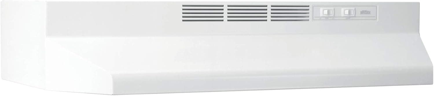 Broan-NuTone 413001 Non-Ducted Ductless Range Hood with Lights Exhaust Fan for Under Cabinet, 30-Inch, White - image 1 of 1