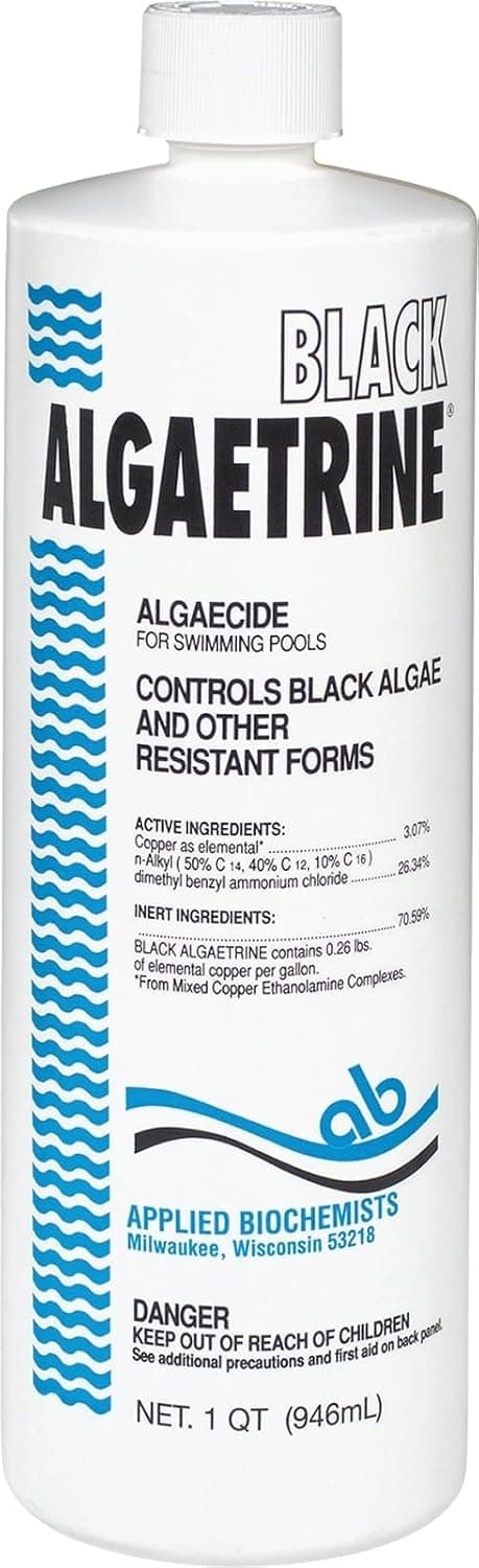 406303A Black Algaetrine Swimming Pool Algaecide & Deposit Control, 32 fl oz, White - image 1 of 1