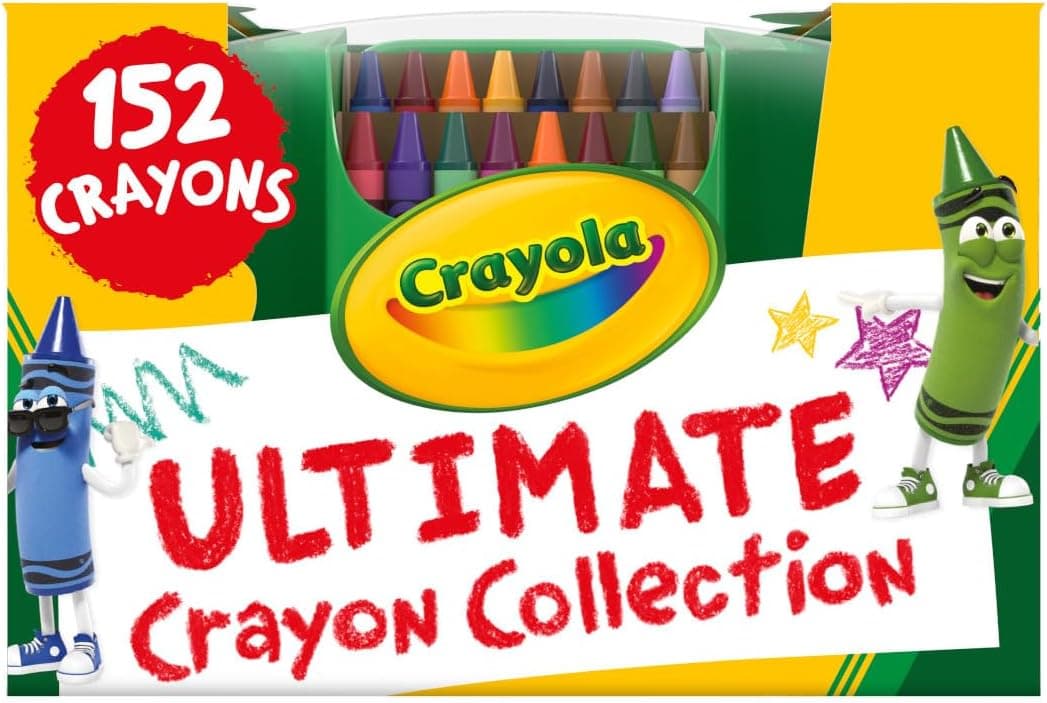 Crayola Ultimate Crayon Box Collection (152ct), Bulk Kids Crayon Caddy, Classic & Glitter Colors, Coloring Book Supplies, Gift for Kids, Ages 3, 4, 5 - image 1 of 1