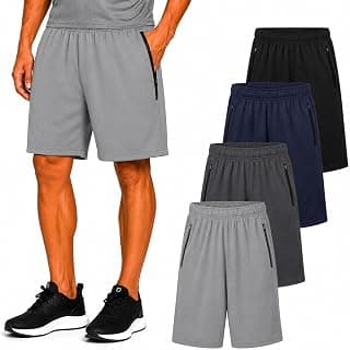 Mens Athletic Gym Shorts 4 Pack for Basketball, Workout - image 1 of 1