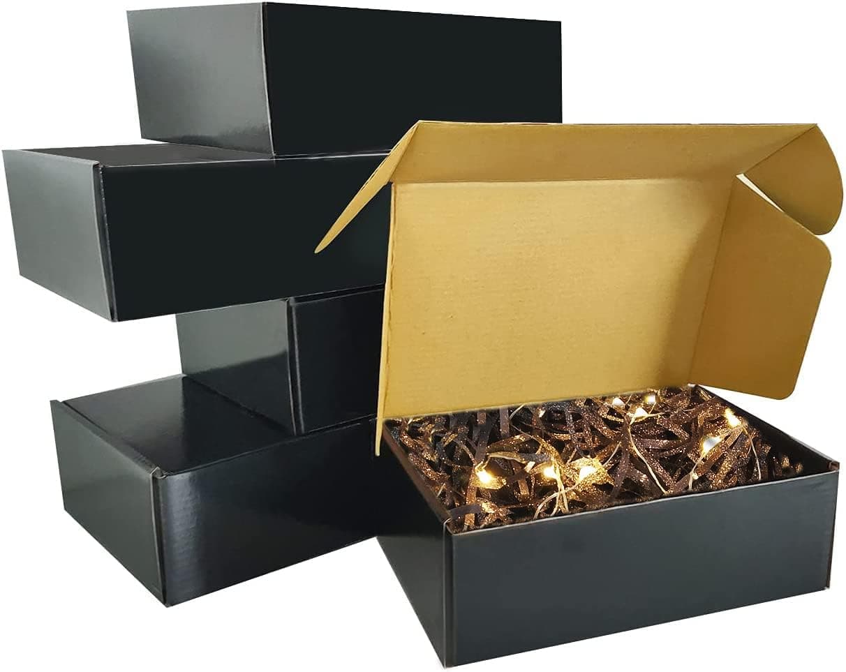 Black Shipping Boxes for Small Business 28 Pack 10x8x3 inches Corrugated Cardboard Gift Box for Mailing,Shipping,Storing,Gift Wrapping - image 1 of 1