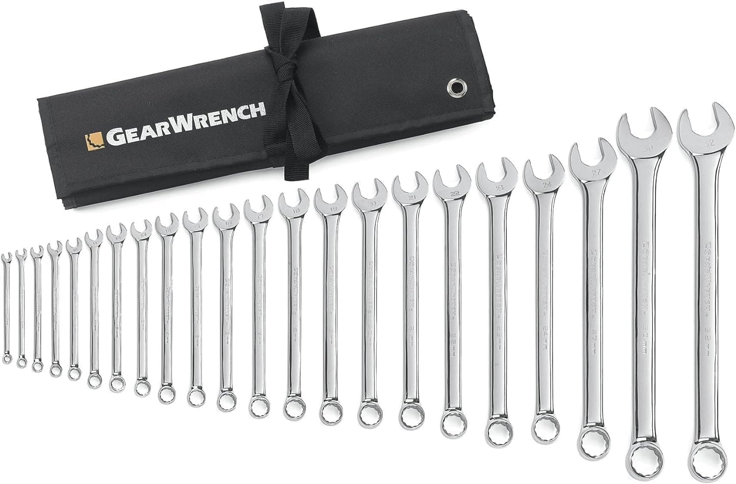 GEARWRENCH 22 Pc. 12 Pt. Combination Wrench Set, Long Pattern, Metric - 81916 - image 1 of 1