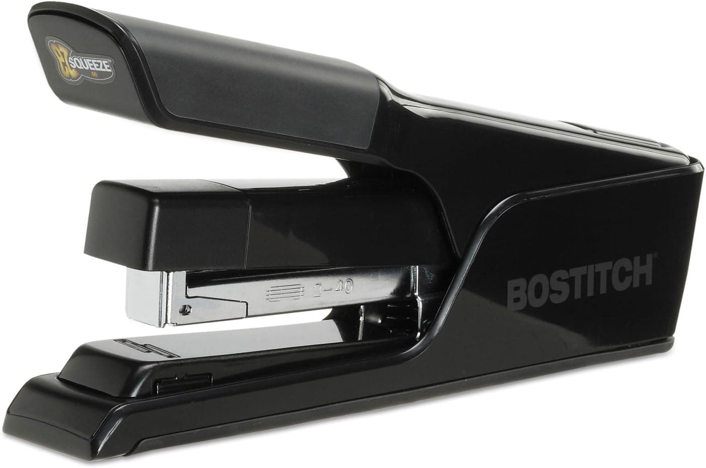 Bostitch Office EZ Squeeze 40 Sheet Flat Clinch Desktop Stapler, Reduced Effort, Black (B9040) - image 1 of 1