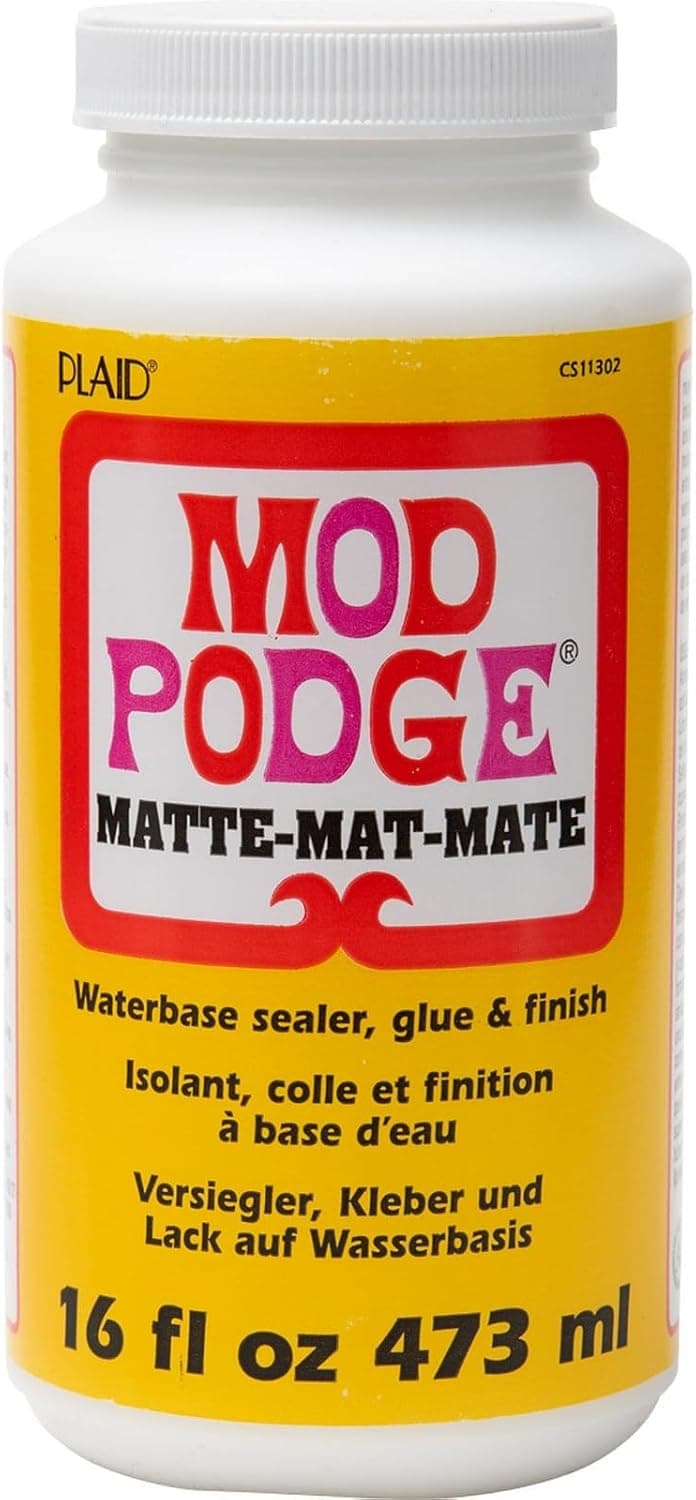 Mod Podge Matte Sealer, Glue & Finish: All-in-One Craft Solution- Quick Dry, Easy Clean, for Wood, Paper, Fabric & More. Non-Toxic - Craft with Confidence, Made in USA, 16 oz., Pack of 1 - image 1 of 1