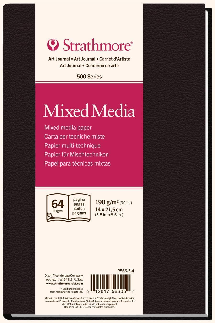 Strathmore Paper (566-5 500 Series Hardbound Mixed Media Art Journal, 5.5"x8.5", 32 Sheets - image 1 of 1