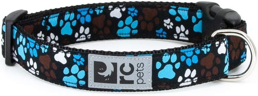 RC Pets 1 Inch Adjustable Dog Clip Collar, Medium, Pitter Patter Chocolate - image 1 of 1