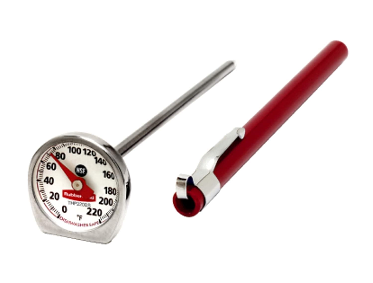 Rubbermaid Commercial Products Food/Meat Instant Read Thermometer, Pocket Size, Dishwasher Safe, Red, For Meat/Food Cooking and Grilling/Oven - image 1 of 1