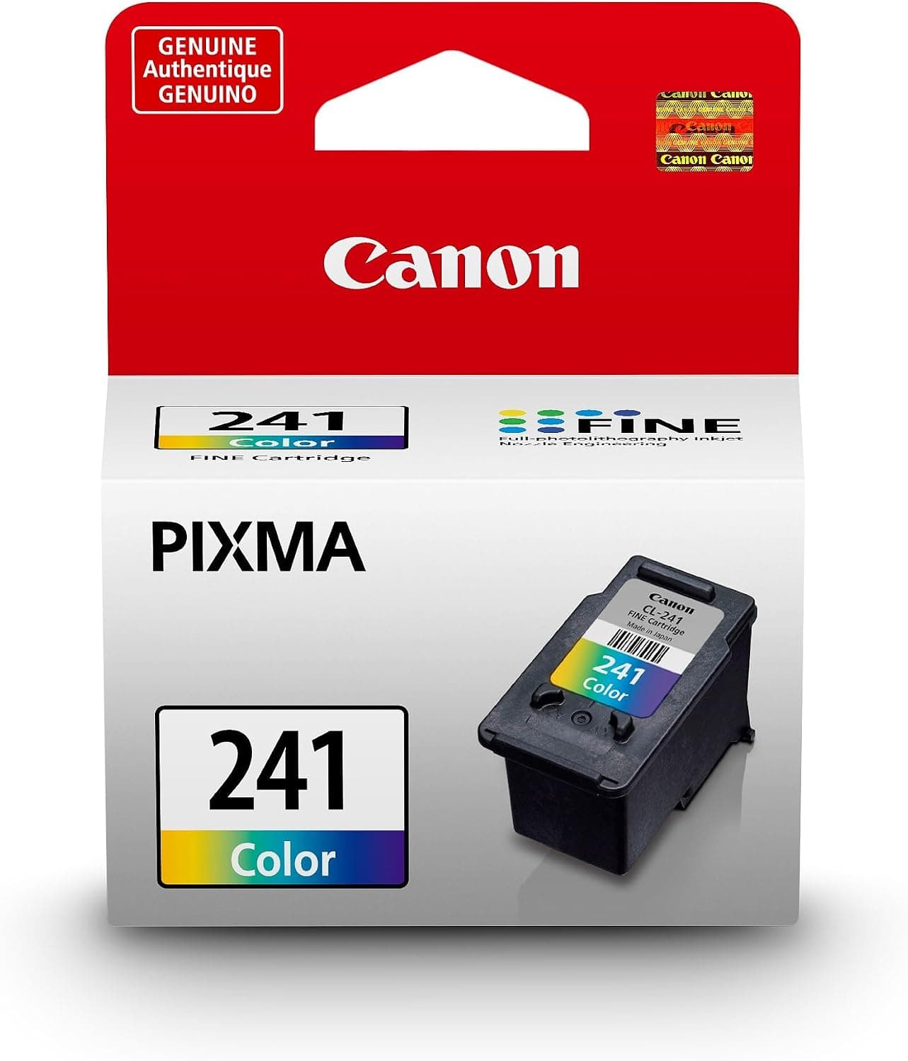 Canon CL-241 Genuine Color Ink Cartridge, Compatible with MG2120/3120/4120, MX512/432/472/372/392/522/532/452, MG2220/3220/4220/3520/3620, TS5120 - image 1 of 1