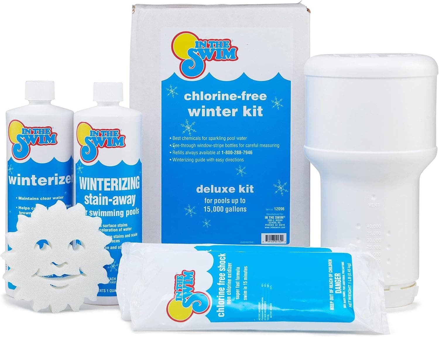In The Swim Pool Closing Kit - Winterizing Chemicals for Above Ground and In-Ground Pools - Up to 15,000 Gallons - image 1 of 1