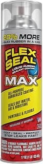 Spray Rubber Sealant Coating, Waterproof, Clear, 17 oz, 1-Pack | Stops leaks fast, seals out water, air, moisture, prevents rust, paintable, flexible, gutters, roof repair, RV, wood, metal