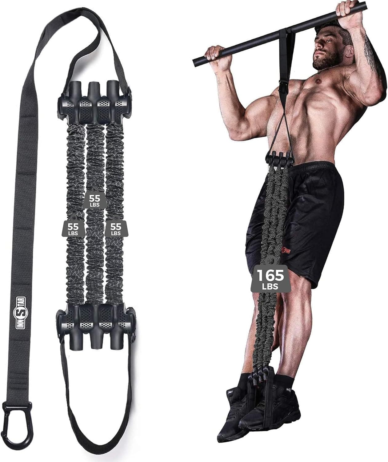 Innstar Pull Up Assistance Bands, 3 Heavy-Duty Adjustable Pull Up Bands Set, Pull Up Bands Assistance Bands for Enhanced Strength Training - image 1 of 1