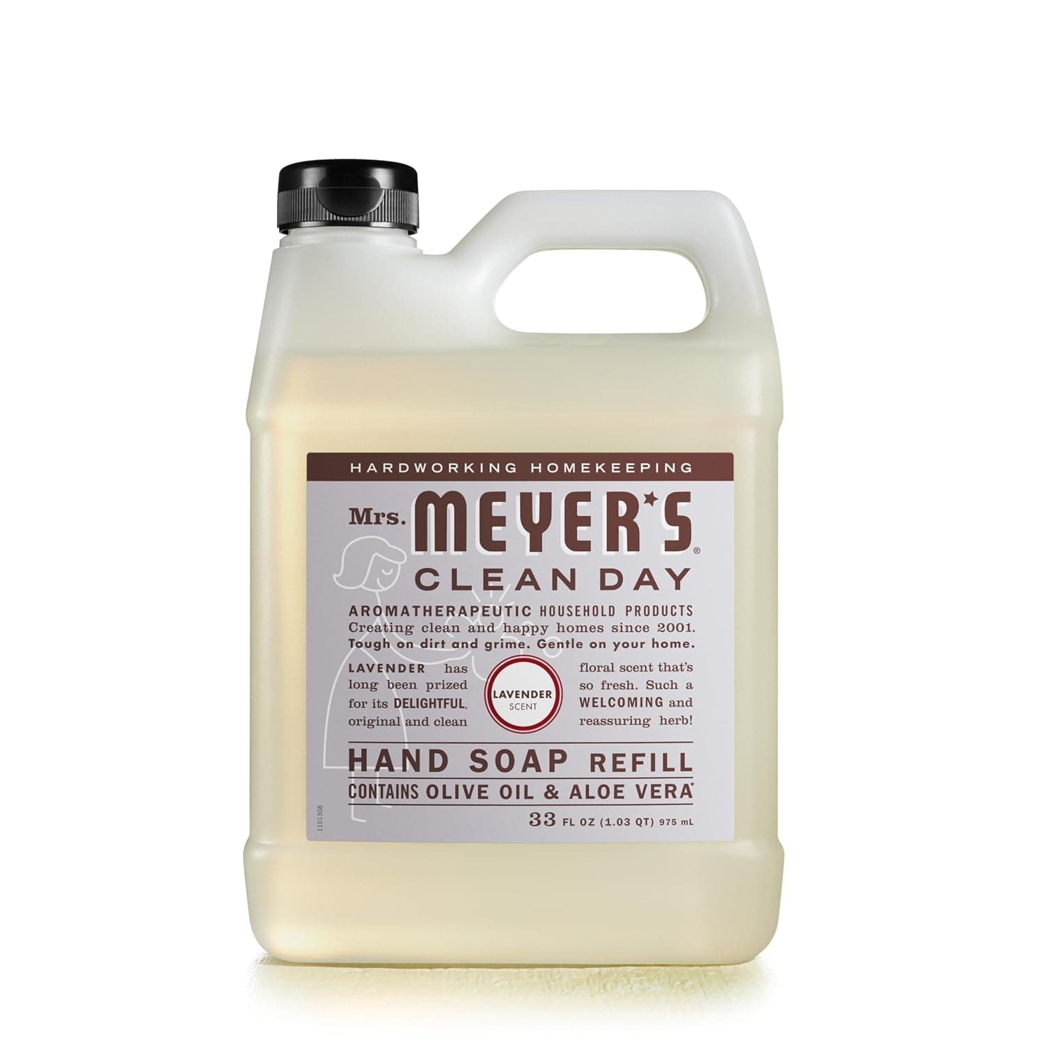 MRS. MEYER'S CLEAN DAY Liquid Hand Soap Refill, Cruelty Free, Lavender Scent, 33 Fl Oz (Pack of 1) - image 1 of 1
