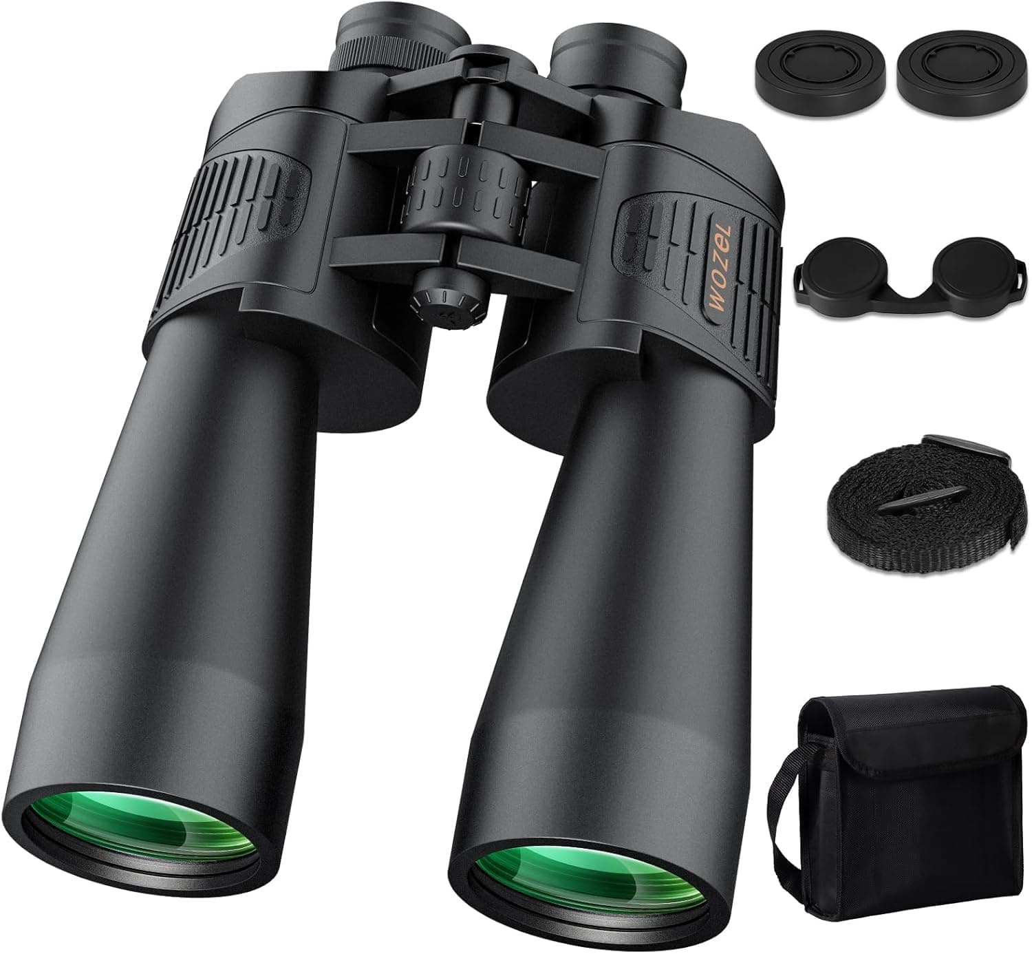 20x70 Binoculars for Adults High Powered - WOZEL HD Bird Binoculars with Clear Low Light Vision - Powerful Binocular for Bird Watching Hunting Travel Outdoor Hiking - image 1 of 1