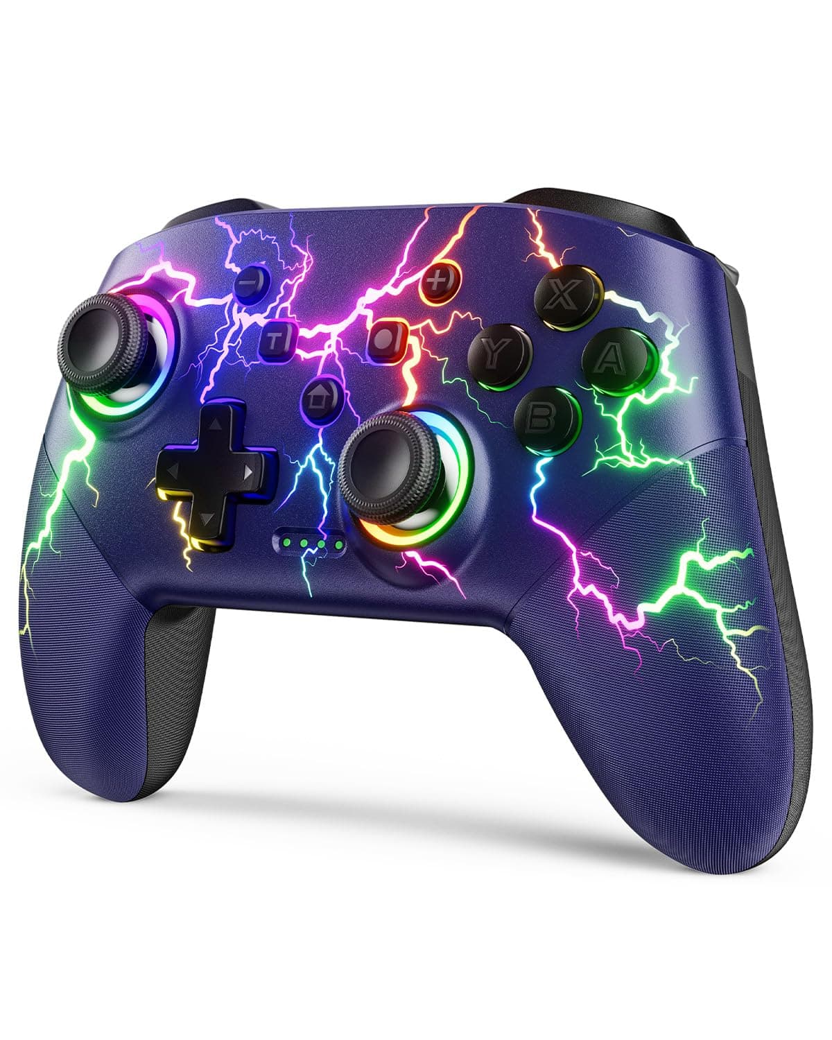 VOYEE Switch Controllers Compatible with Switch/Lite/OLED/PC Windows, 1000mAh Programmable RGB Lightning LED, Wireless Pro Controller with One Key Pairing/Wake Up/Turbo/Vibration - image 1 of 1