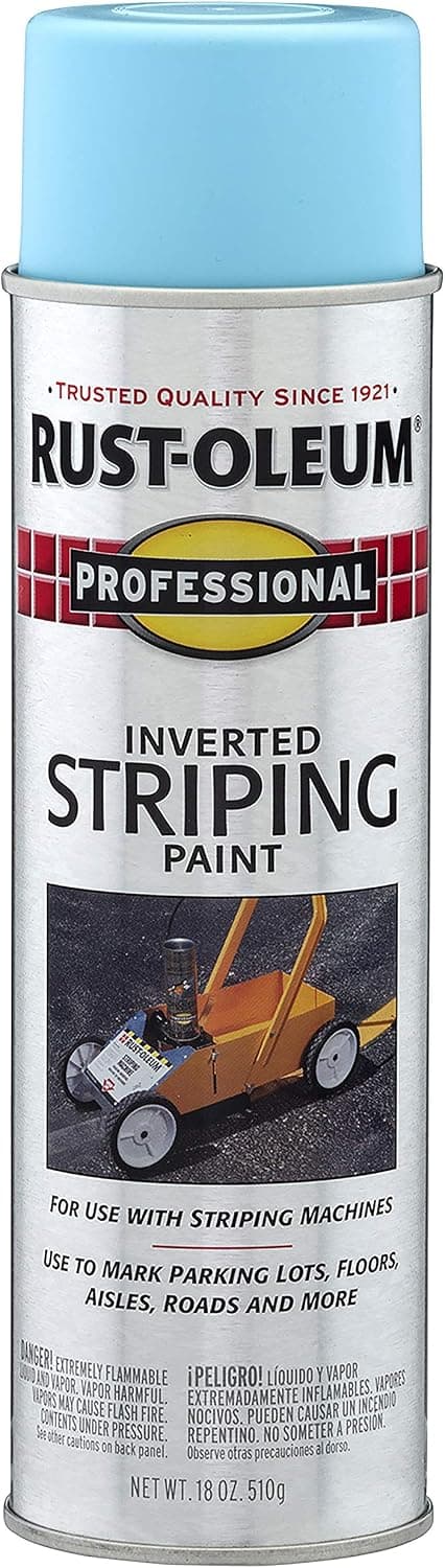 Rust-Oleum 2526838 Professional Inverted Striping Spray Paint, 18 oz, Blue - image 1 of 1