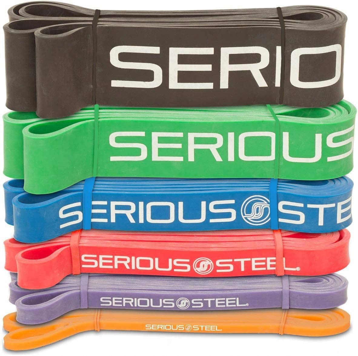 Serious Steel 41" Assisted Pull-up Band, Heavy Duty Resistance Band Sets, Stretching, Powerlifting, Resistance Training and Pull Up Assistance Bands - image 1 of 1