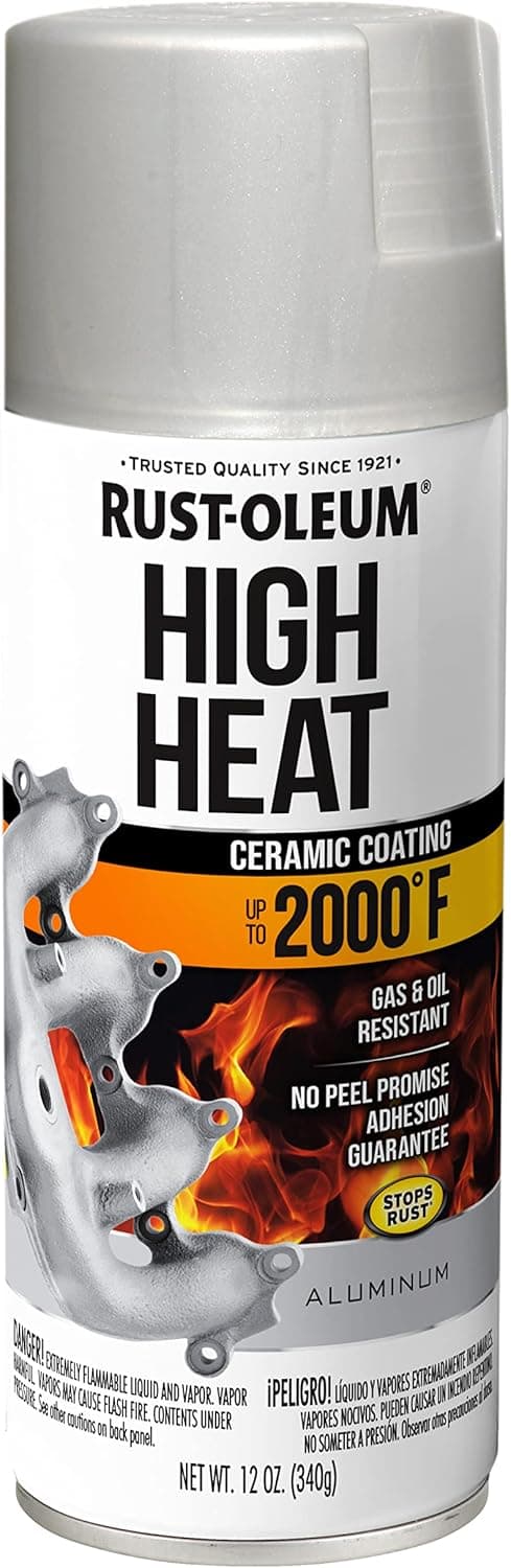 Rust-Oleum 248904 Automotive High Heat Spray Paint, 12 Ounce (Pack of 1), Flat Aluminum - image 1 of 1