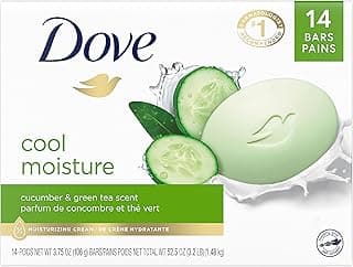 Skin Care Beauty Bar For Softer Skin Cucumber and Green Tea More Moisturizing Than Bar Soap 3.75 oz, 14 Bars - image 1 of 1