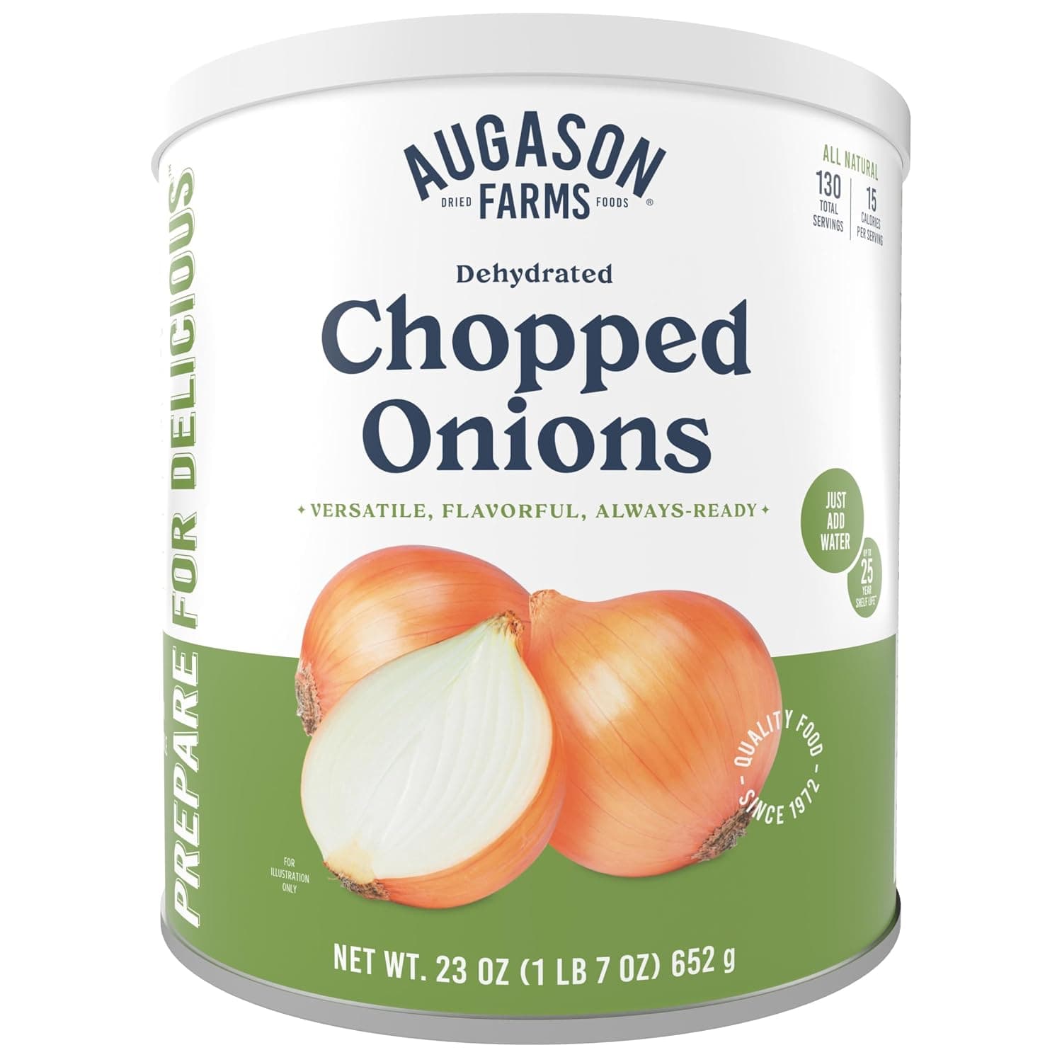 Augason Farms Dehydrated Chopped Onions Can, Emergency Food Supply, Everyday Meals, 130 Servings - image 1 of 1