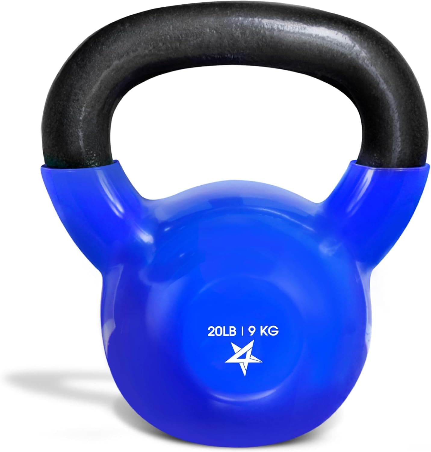 Yes4All Kettlebell, 5-100 LB Vinyl Coated Cast Iron Strength Training Kettlebells for Home Gym Exercises, Fitness, Full Body Workout Equipment, Push Ups, and Grip Strength - image 1 of 1