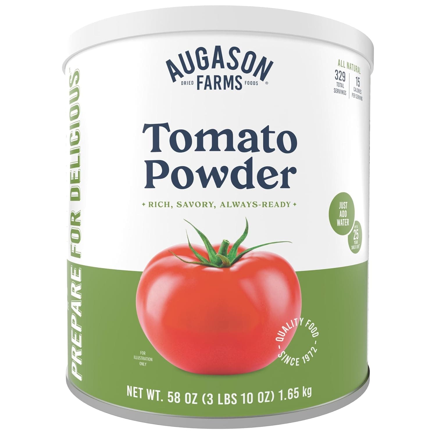 Augason Farms Tomato Powder Can, Emergency Food Supply, Everyday Meals, 329 Servings - image 1 of 1