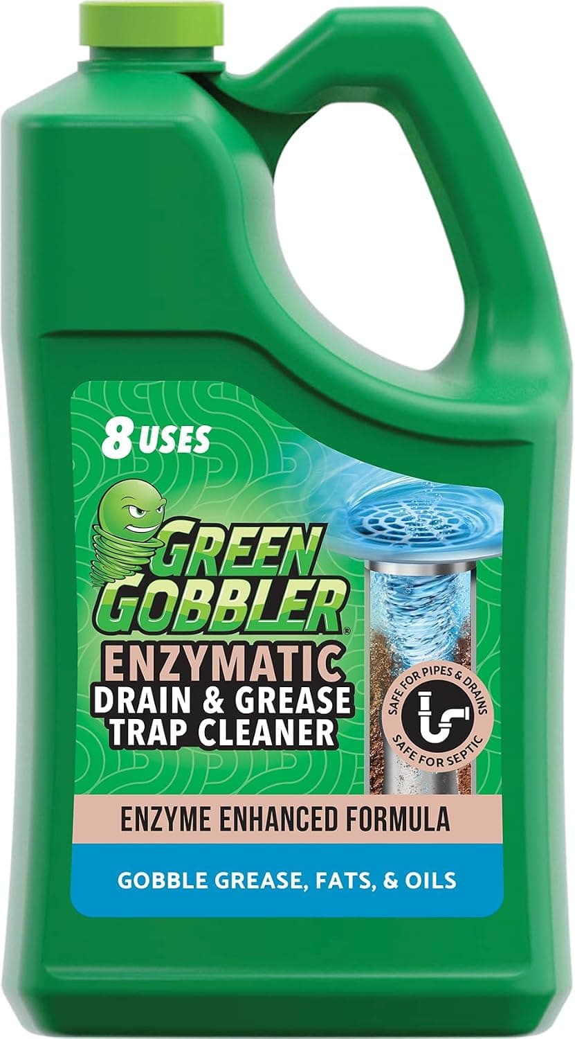 Green Gobbler Enzyme Drain Cleaner | Controls Foul Odors & Breaks Down Grease, Paper, Fat & Oil in Sewer Lines, Septic Tanks & Grease Traps | 1 Gallon - image 1 of 1