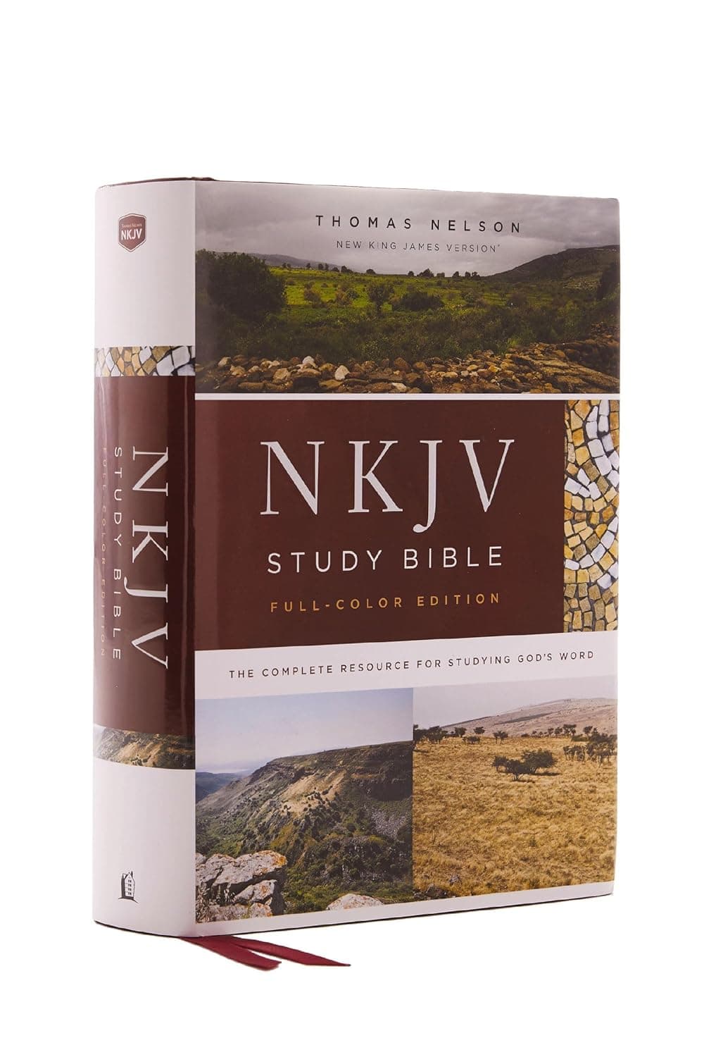 NKJV Study Bible, Hardcover, Burgundy, Full-Color, Comfort Print: The Complete Resource for Studying God’s Word - image 1 of 1