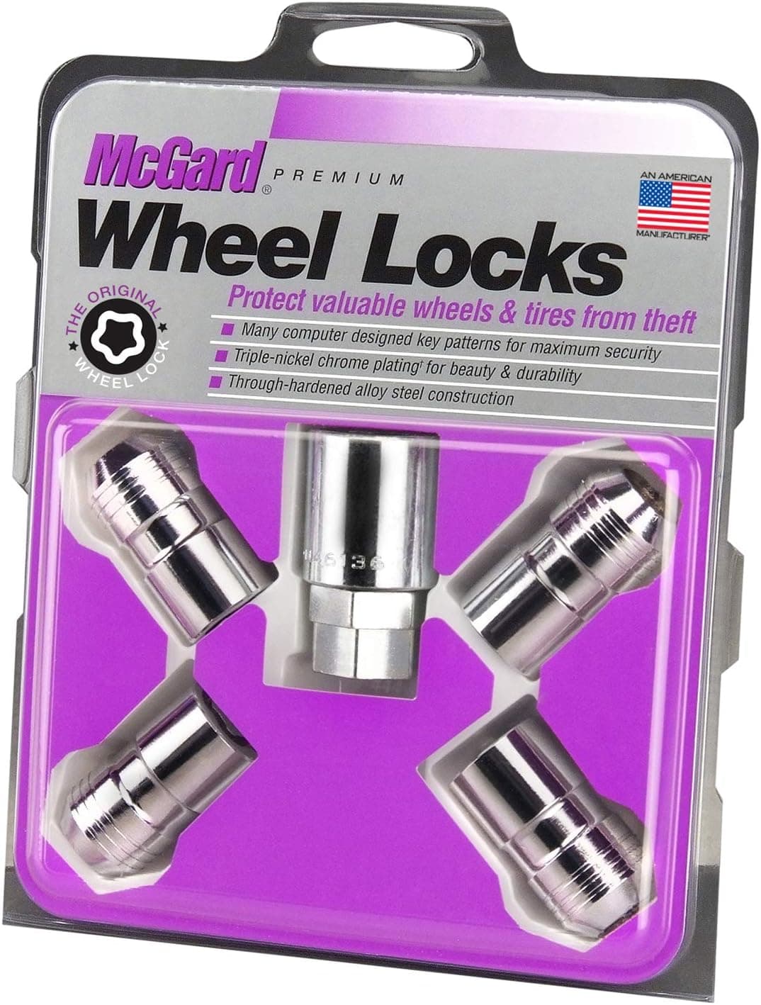 McGard 24215 Chrome Cone Seat Wheel Locks (M14 X 1.5 Thread Size) - Set of 4 - image 1 of 1