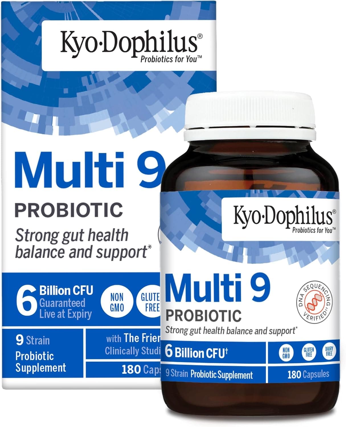 Kyo-Dophilus Multi-9 Probiotic, for Strong Gut Health Balance and Support, 180 Count - image 1 of 1