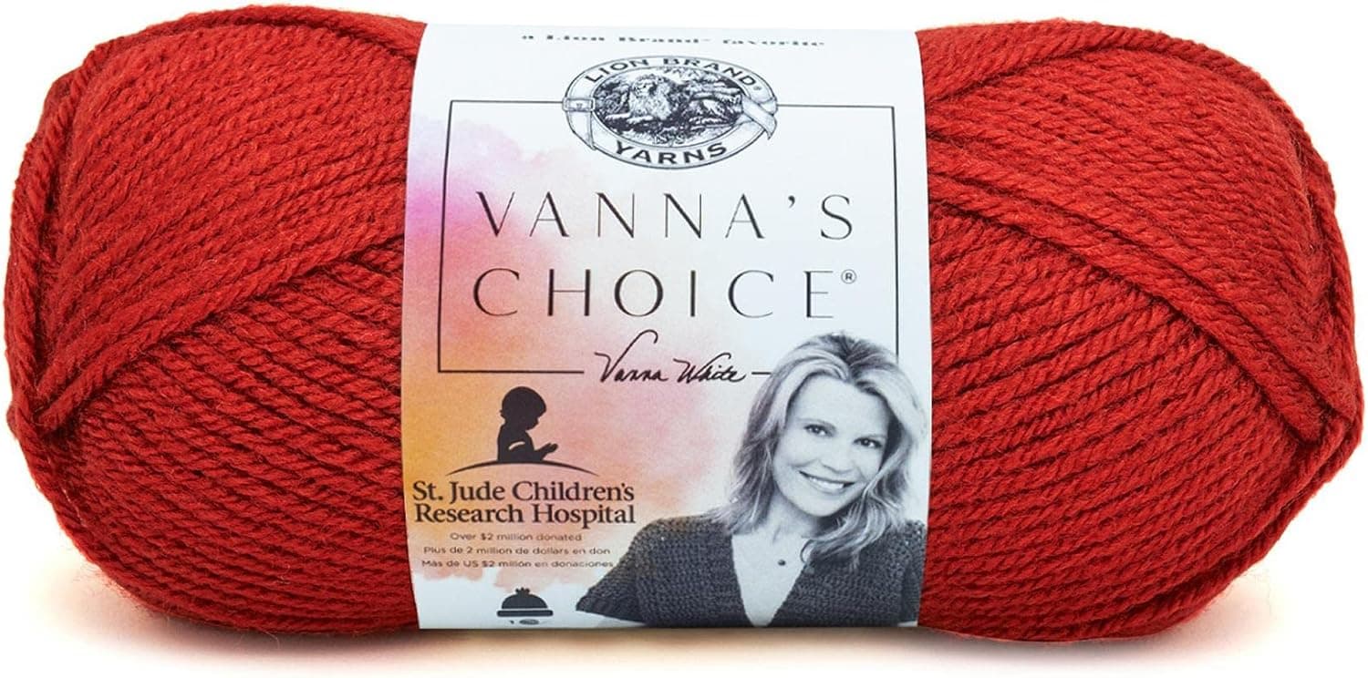 Lion Brand Yarn (1 Skein) Vanna's Choice Yarn, Brick - image 1 of 1