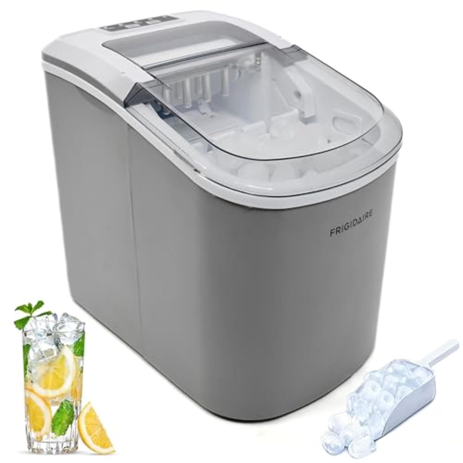 FRIGIDAIRE EFIC189-Silver Compact Ice Maker, 26 lb per Day, Silver - image 1 of 1