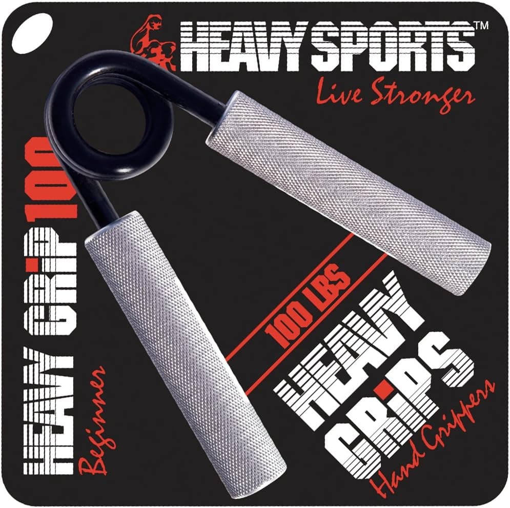 Heavy Grips - 100 lbs Resistance - Beginner - Grip Strengthener - Hand Exerciser - Hand Grippers for Beginners to Professionals - image 1 of 1