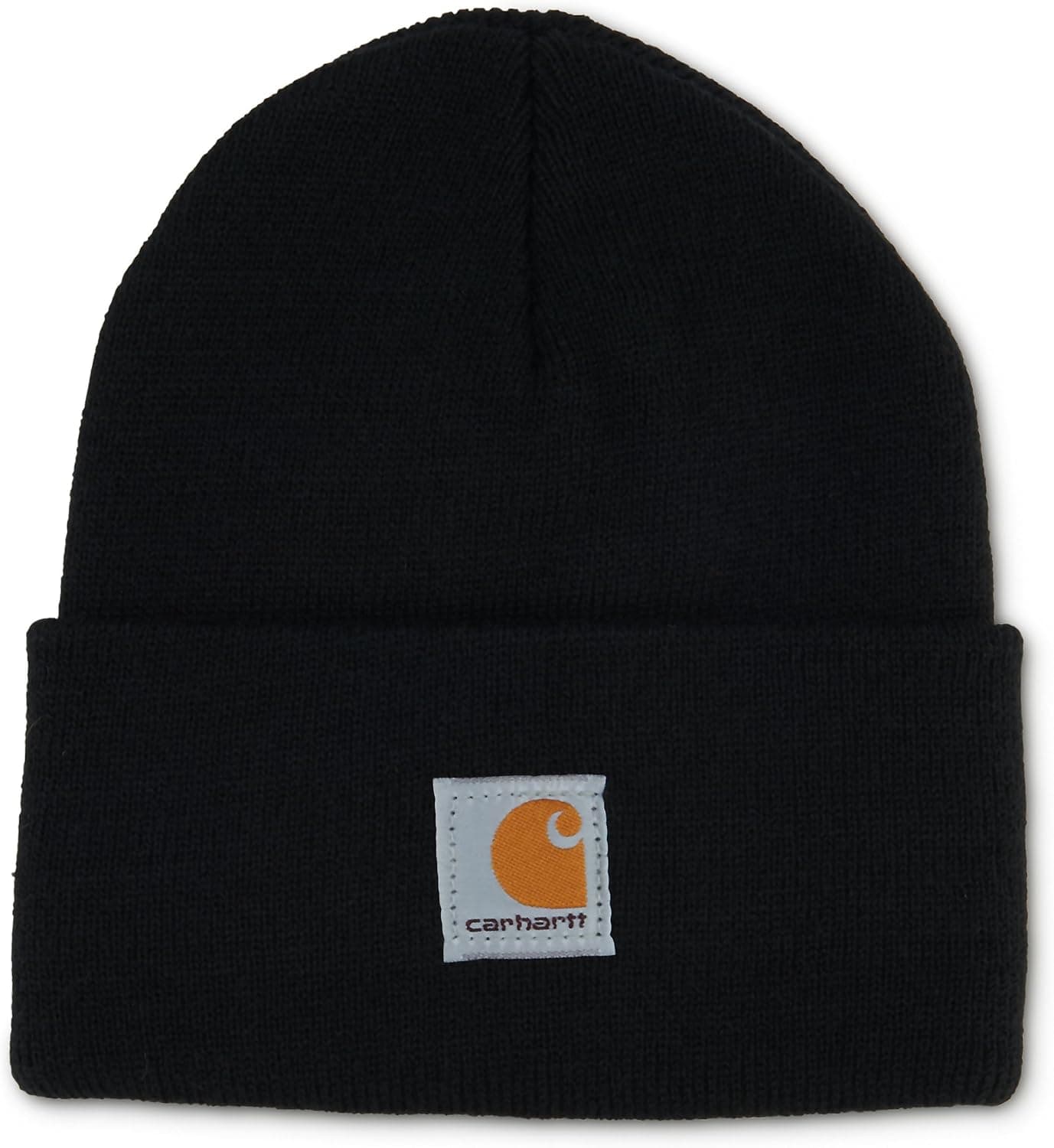 Carhartt Unisex Kids Youth Knit Beanie Cuff Hat, Caviar Black (Youth),One Size - image 1 of 1
