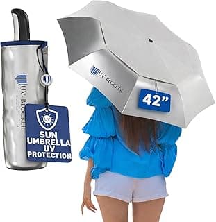 Sun Umbrella UV Protection Compact - Auto Open/Close - Double Vented Canopy - Wind-resistant Sun Umbrella for Walking - 55+ UPF - image 1 of 1