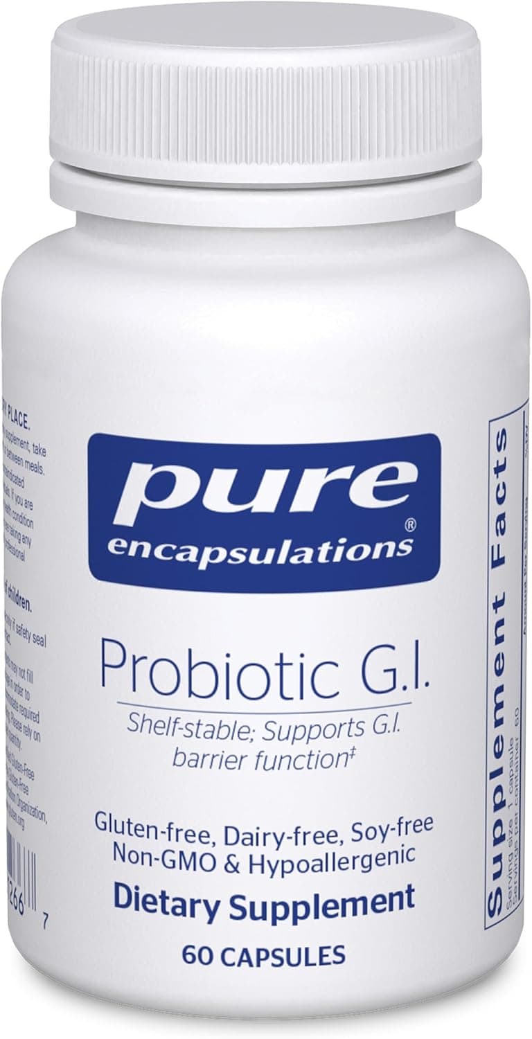 Pure Encapsulations Probiotic G.I. - Shelf Stable Probiotic for Intestinal Health & Gastrointestinal Support - with Lactobacillus & Bifidobacterium - 60 Capsules - image 1 of 1