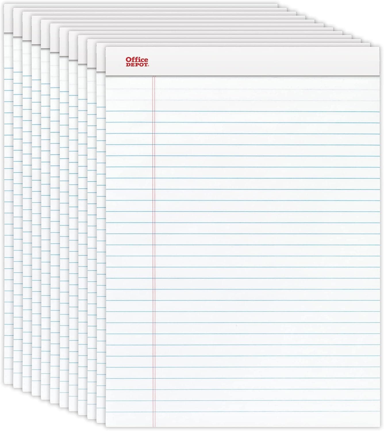 Office Depot Brand Perforated Writing Pads, 8 1/2"""" x 11 3/4"""", Legal Ruled, 50 Sheets, - image 1 of 1