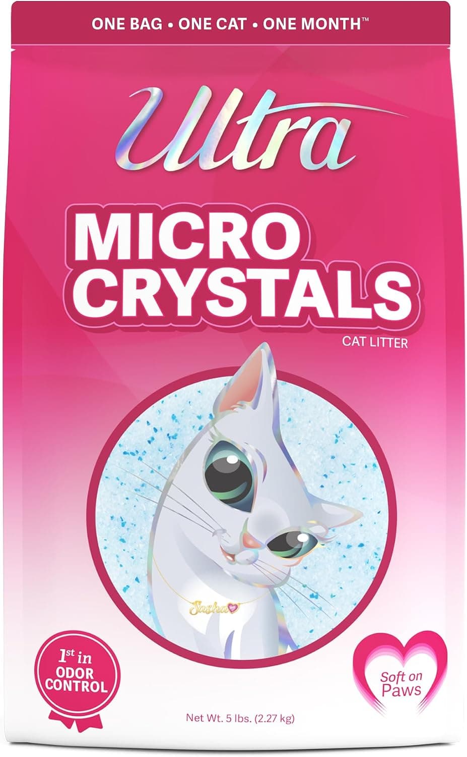 Ultra Micro Crystals Cat Litter - 99.9% Dust Free, Soft on Paws, Fragrance Free - 5 Lbs. - image 1 of 1