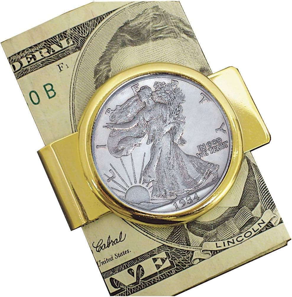 American Coin Treasures Walking Liberty Silver Half Dollar Coin Money Clip - image 1 of 1