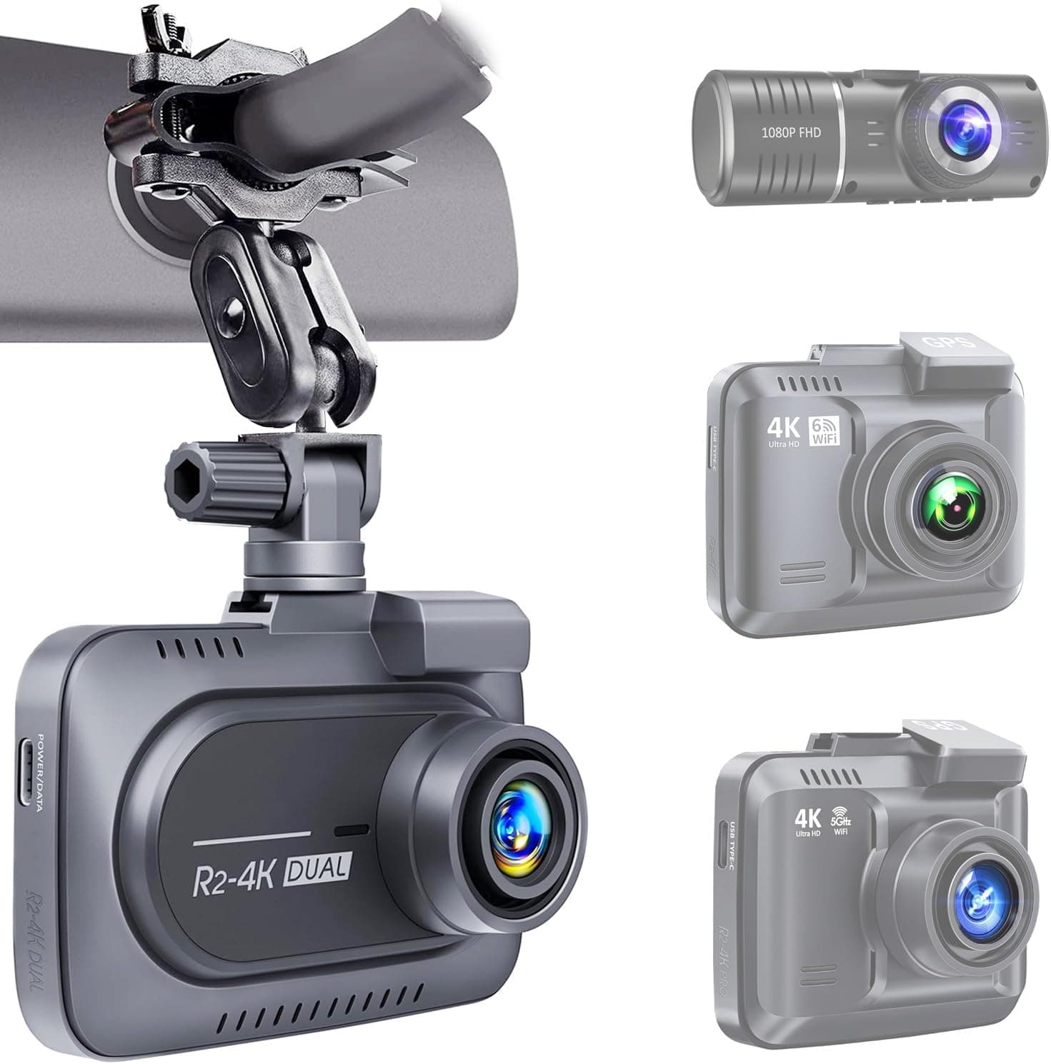 Dash Cam Mount for Rove R2-4K,R2-4K Pro, R2-4K Dual, Falcon F170,Z-Edge,Old Shark,YI,Kdlinks X1,VANTRUE and Most Dash Camera and Car Camera - image 1 of 1