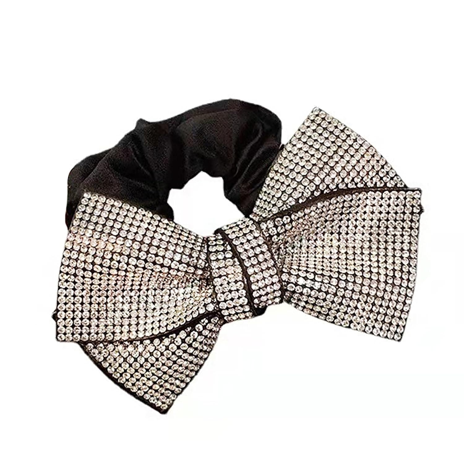 Rhinestone Hair Ties Ponytail Holders Crystal Sequin Hair Scrunchies Luxury Silver Rhinestone Hair Scrunchie for Women Hair Elastic Bobbles Hair Accessories - image 1 of 1
