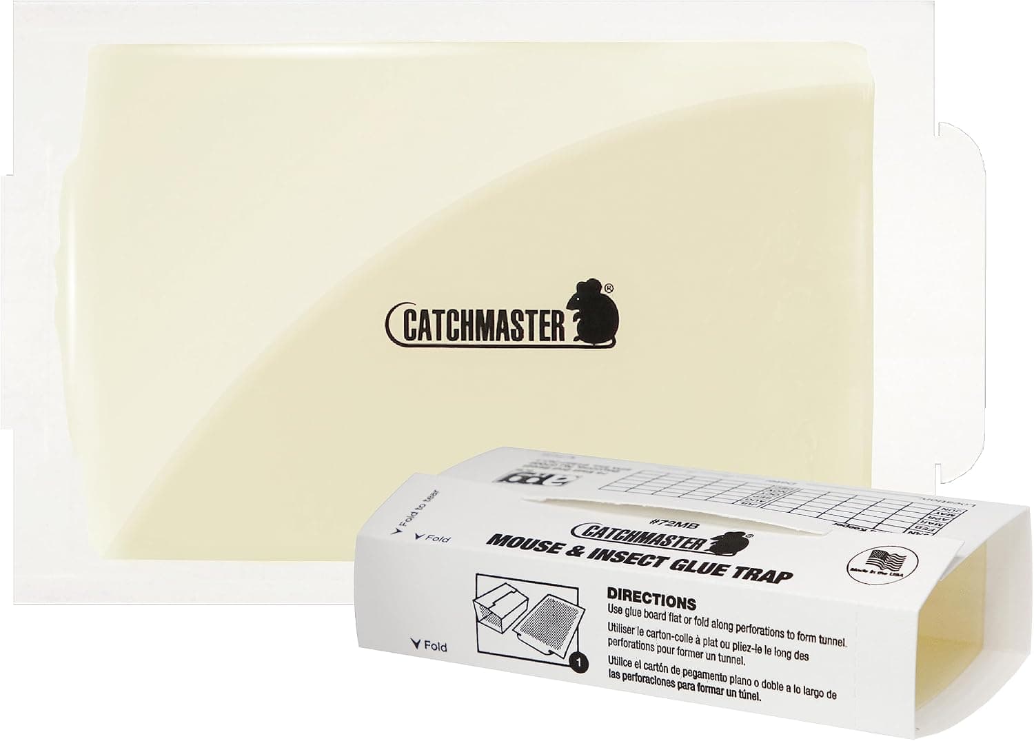 Catchmaster Mouse & Insect Super Glue Traps 30PK, Mouse Traps Indoor for Home, Extra Strength Sticky Pest Control Adhesive Tray for Catching Bugs, Rats & Rodents, Non Toxic Bulk Pre-Baited Glue Boards - image 1 of 1