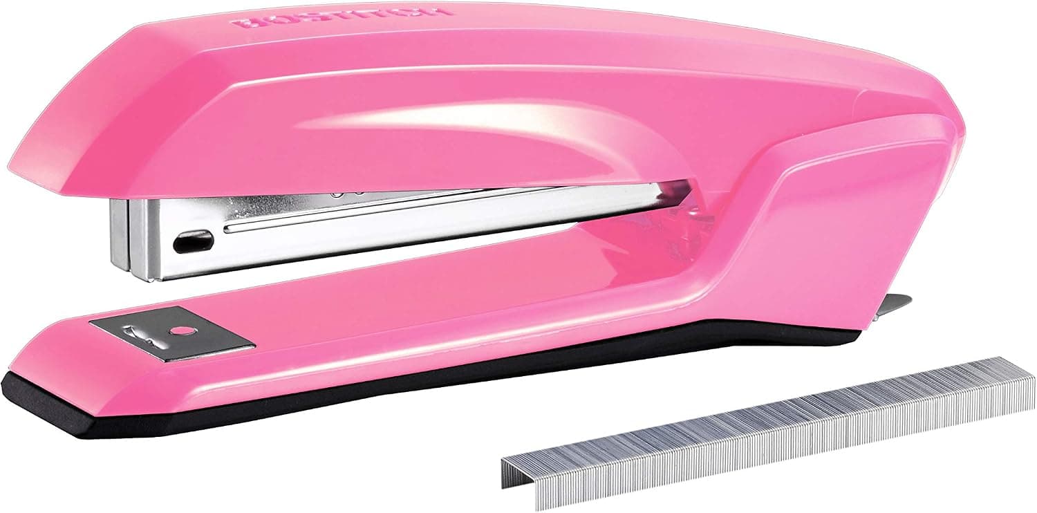 Bostitch Office Ascend 3 in 1 Stapler Integrated Remover & Staple Storage, 420 Staples Included, 20 Sheet Capacity, Lightweight, Pink - image 1 of 1
